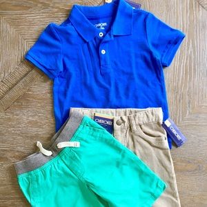 Cherokee Boys Shirt Short Corduroy Pant Set 4T/5T